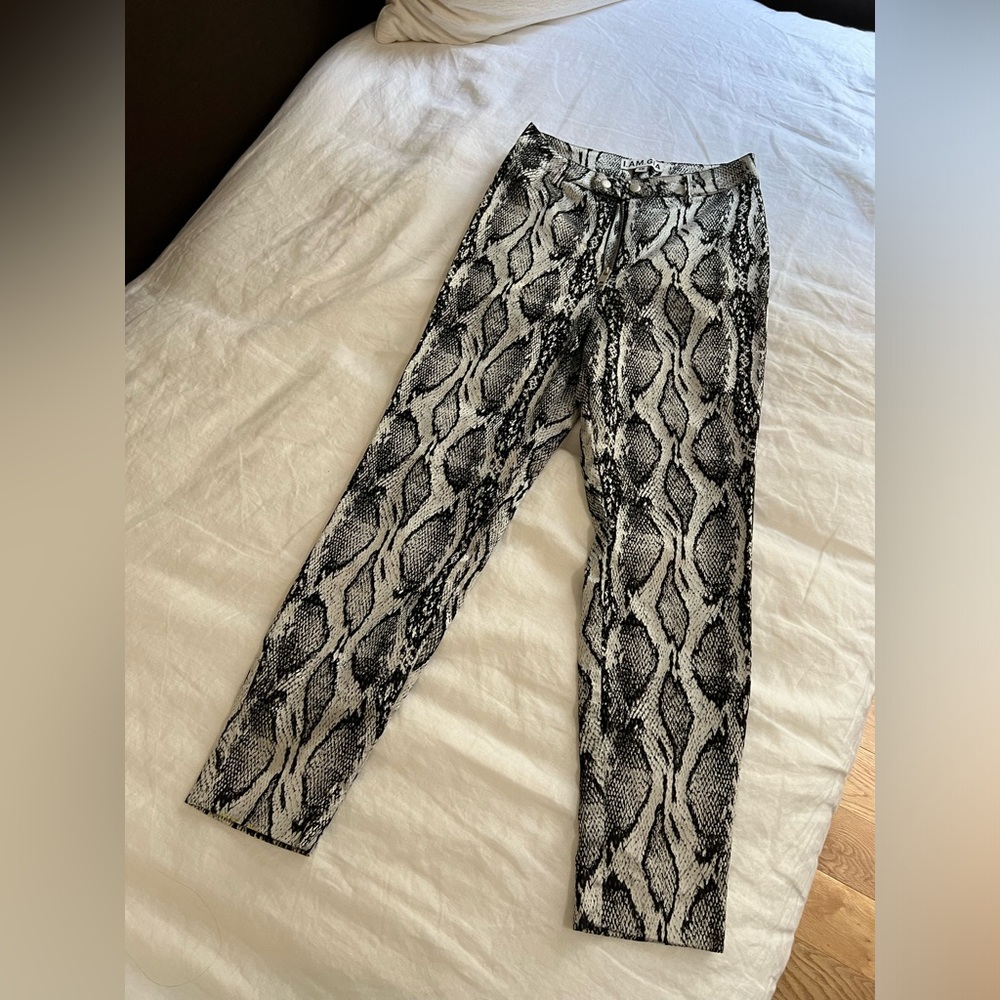 I.AM.GIA snake printed skinny pants